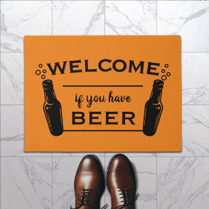 Paillasson Bienvenue à la bière Gold