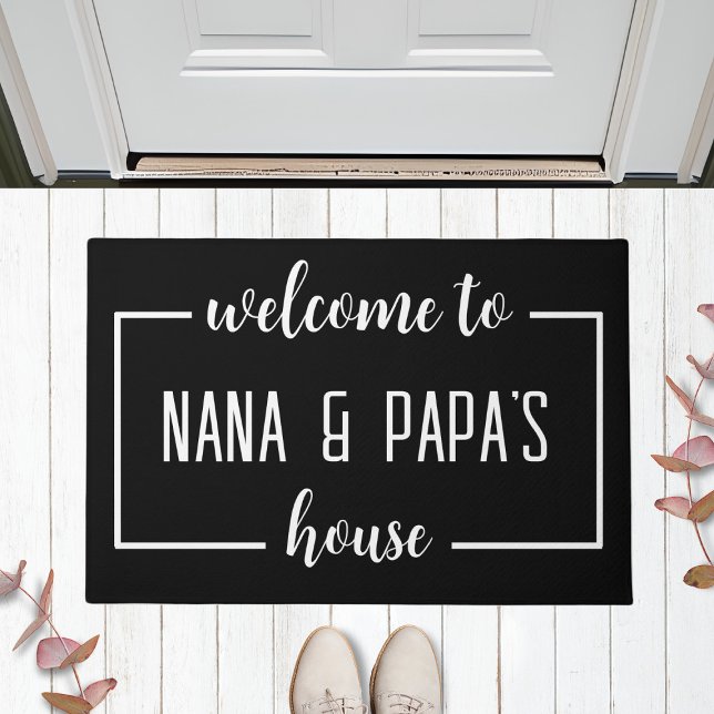Paillasson Bienvenue À La Maison De NANA & PAPA (Créateur téléchargé)