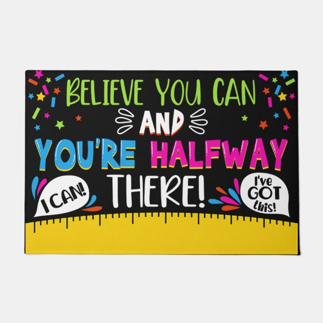 Paillasson Bienvenue À La Porte De Classe, Cadeaux Mets Ensei (Devant)