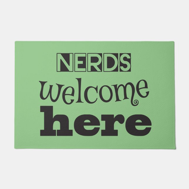 Paillasson Bienvenue à Nerds (Devant)