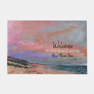 Paillasson Bienvenue À Notre Beach House Plage Peinture
