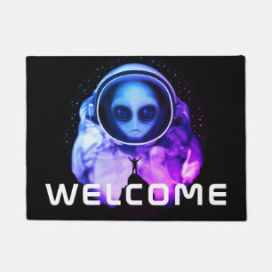 Paillasson Bienvenue Alien astronaute