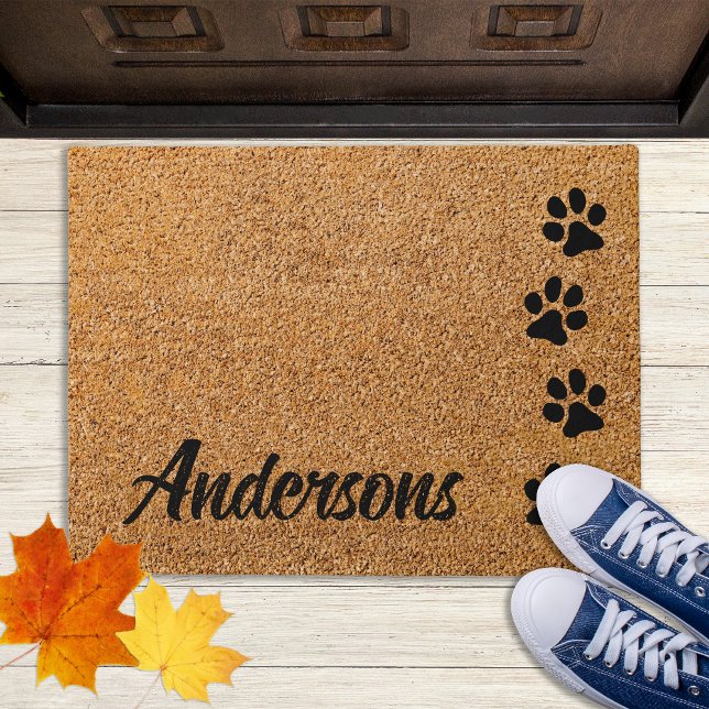 Paillasson Bienvenue Amoureux des chiens de chat animal de co (Créateur téléchargé)