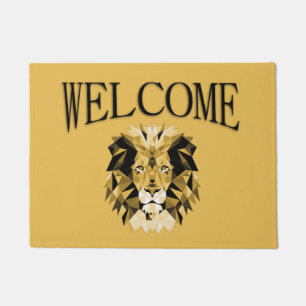 Paillasson Bienvenue au lion Brown