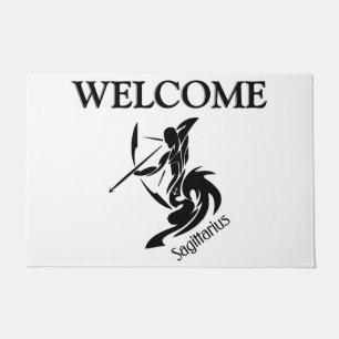 Paillasson Bienvenue au signe et symbole du zodiaque Sagittai