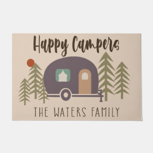 Paillasson Bienvenue Camper Pastel Colour Porte Mat