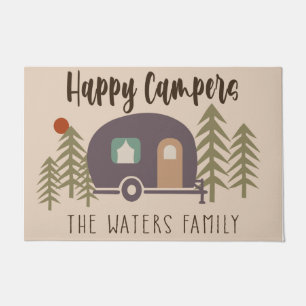 Paillasson Bienvenue Camper Pastel Colour Porte Mat