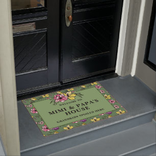Paillasson Bienvenue chez Mimi & Papa's House