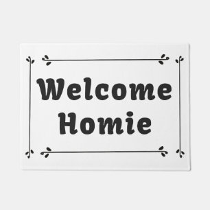 Paillasson Bienvenue chez vous dans le cadre