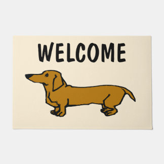 Paillasson Bienvenue Dachshund Porte Mat