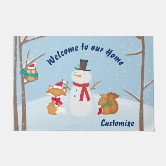 Paillasson Bienvenue Dans Le Bois (Devant)