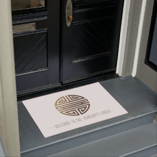 Paillasson Bienvenue dans  Longévité  Caractère chinois fa