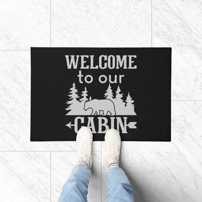 Paillasson Bienvenue Dans Notre Cabane  (Intérieur)