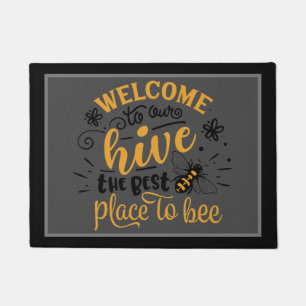 Paillasson Bienvenue Dans Notre Décor Maison De Ruche
