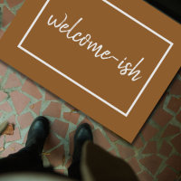"Bienvenue" Drôle Introvert Antisocial Door Mat