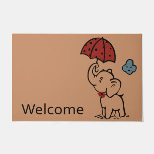 Paillasson Bienvenue Elephant Doormat, bel éléphant