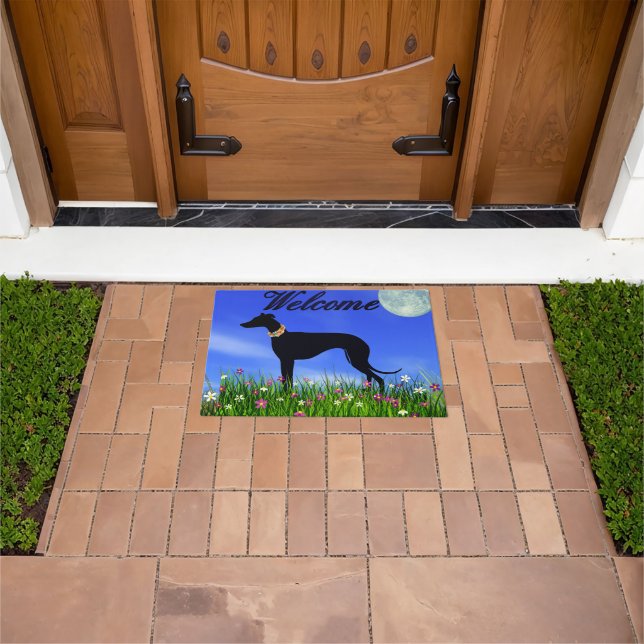 Paillasson Bienvenue Greyhound  (De plein air)