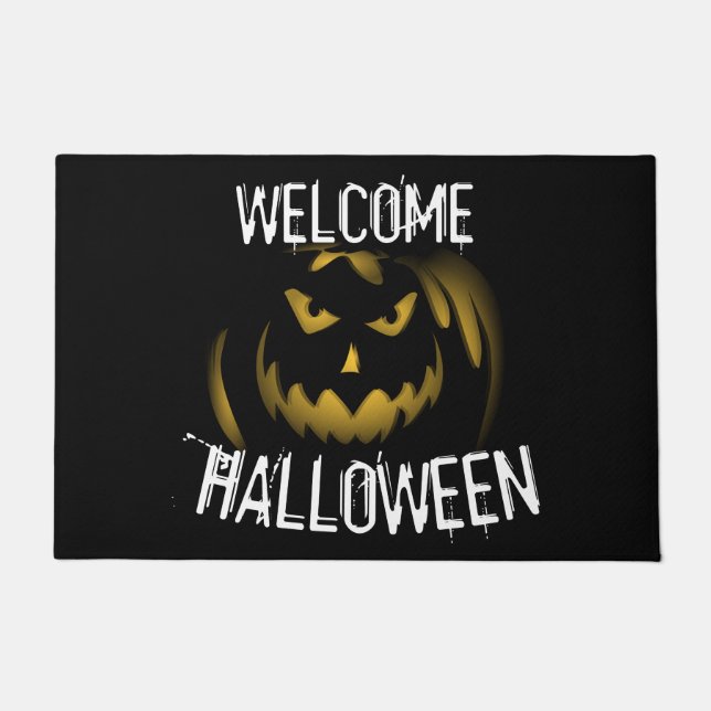 Paillasson Bienvenue Jack-o-lanterne (Devant)