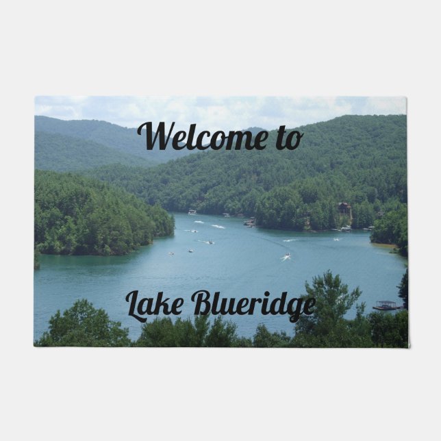 Paillasson Bienvenue Lac Blue Ridge Photo Géorgie (Devant)