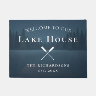 Paillasson Bienvenue Maison Rustique au Bord du Lac Rames Ble