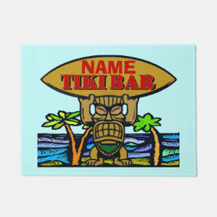 Paillasson Bienvenue Mat, Tiki Bar, Ajouter Nom Doormat
