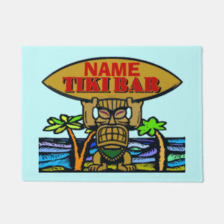 Paillasson Bienvenue Mat, Tiki Bar, Ajouter Nom Doormat
