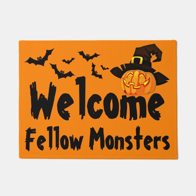Paillasson Bienvenue Monstres Jack O'Lantern (Devant)