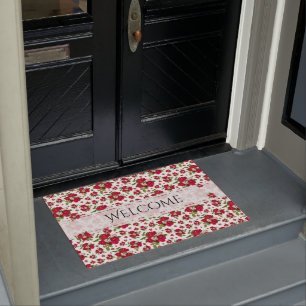 Paillasson Bienvenue Motif photo de la Saint Valentin sur la 