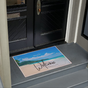 Paillasson Bienvenue photo Pittoresque de la plage Tropical