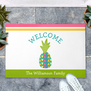Paillasson Bienvenue Pineapple Green Bold Hospitalité Tropica