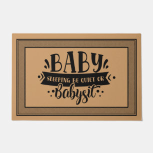 Paillasson Bienvenue Porte Mat BÉBÉ DORMIR ÊTRE CALME OU Baby