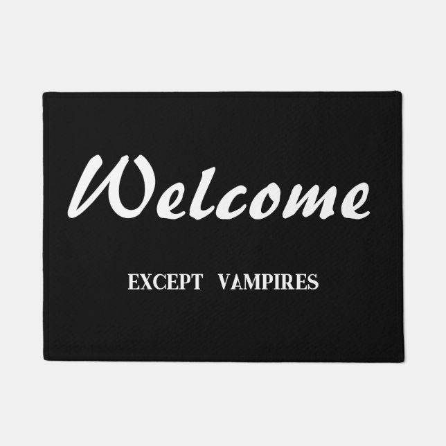 Paillasson Bienvenue sauf les vampires (Devant)