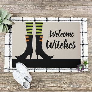 Paillasson Bienvenue sorcières Halloween
