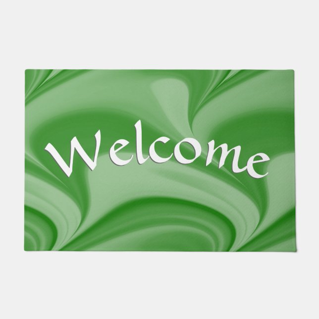 Paillasson Bienvenue Two Tone Emerald Swirl (Devant)
