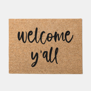 Paillasson Bienvenue Y'all Welcome Mat Doormat