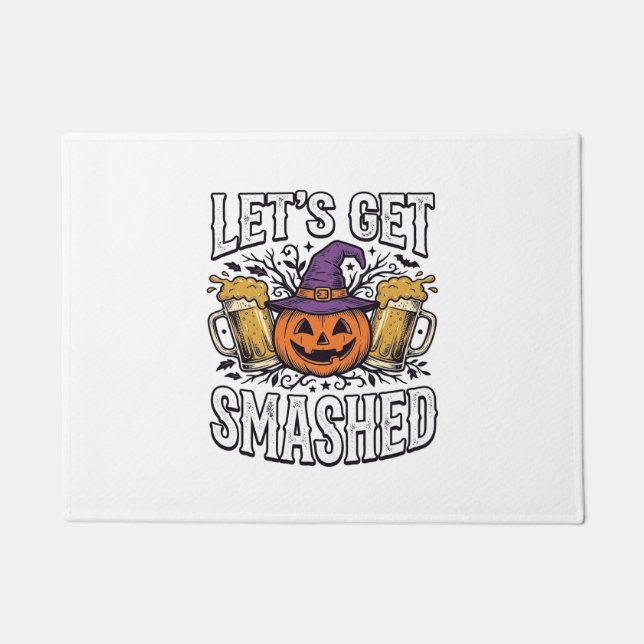 Paillasson Bièredecitrouille Halloween défonçons-nous (Devant)