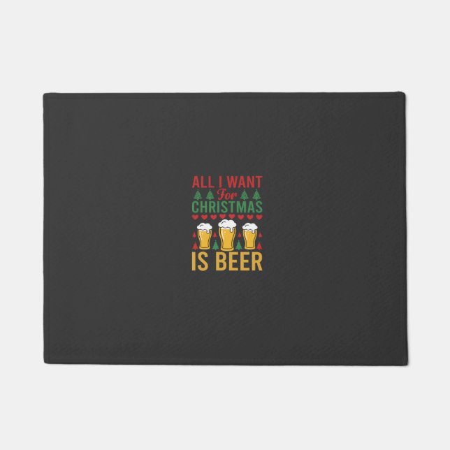 Paillasson Bières de Noël Fêtes de fin d'année (Devant)