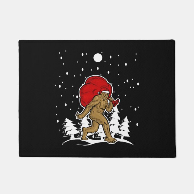 Paillasson Bigfoot Christmas Shirt Holiday Party Yeti Tshirt (Devant)