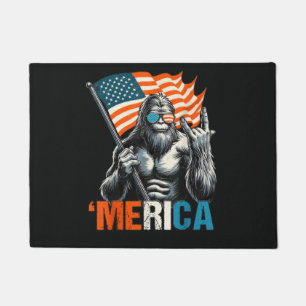 Paillasson Bigfoot Merica Rock Drapeau Américain