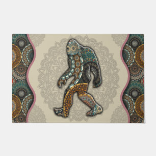 Paillasson Bigfoot Sasquatch Yeti Thème Mat, Fun Bigfoot