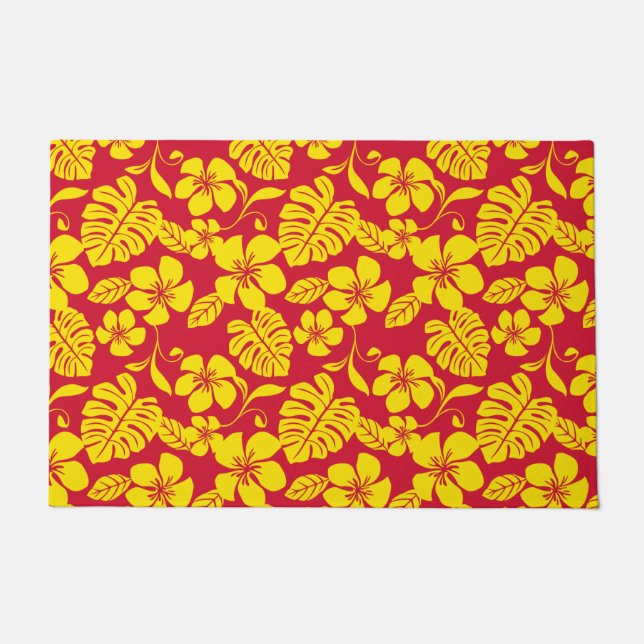 PAILLASSON BIKINI ROSE (ROUGE/OR) (Devant)