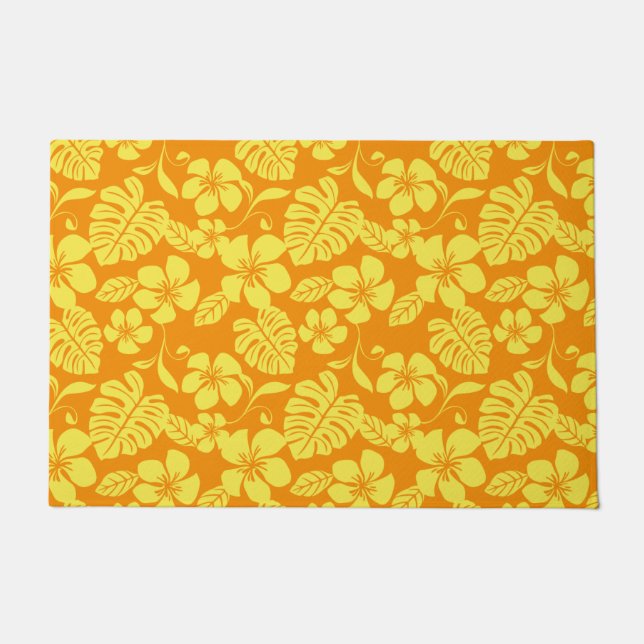 PAILLASSON BIKINI ROSE (TANGERINE/JAUNE) (Devant)