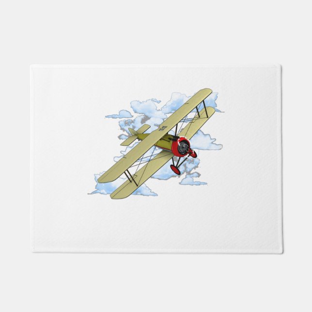 Paillasson Biplane d'aviation classique (Devant)