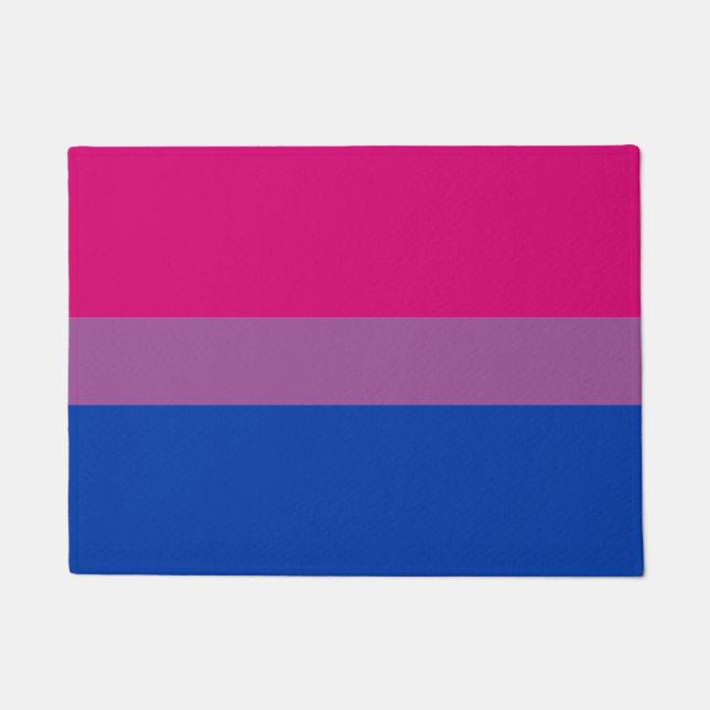 Paillasson Bisexual Flag & Fierté maison communautaire mat /  (Devant)
