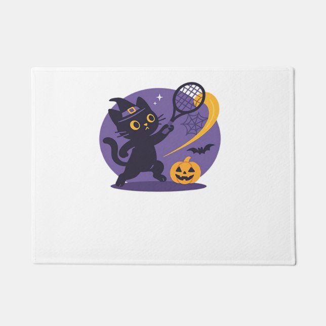 Paillasson Black Cat Tennis Serve T-Shirt Essentiel (Devant)