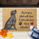 Paillasson Black Lab Funny Chien Russe Coir Bienvenue Labrado<br><div class="desc">Bienvenue aux invités avec ce drôle de tapis de portes ! "Cette maison est remplie de cheveux Amour, et Labrador, beaucoup de cheveux Labrador. " Porte de bienvenue - Porte d'entrée du Labrador. DROIT D'AUTEUR © 2022 Judy Burrows, Black Dog Art - Tous droits réservés. Black Lab Funny Chien Russe...</div>