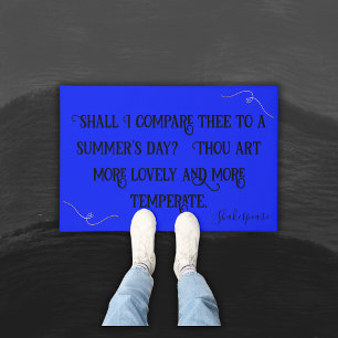 Paillasson Black on Blue Shakespeare Dois-Je Comparer..  