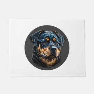 Paillasson Black Rottweiler