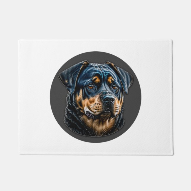 Paillasson Black Rottweiler (Devant)