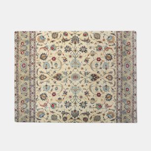 Paillasson Bleu de bébé Dusty Kashan 